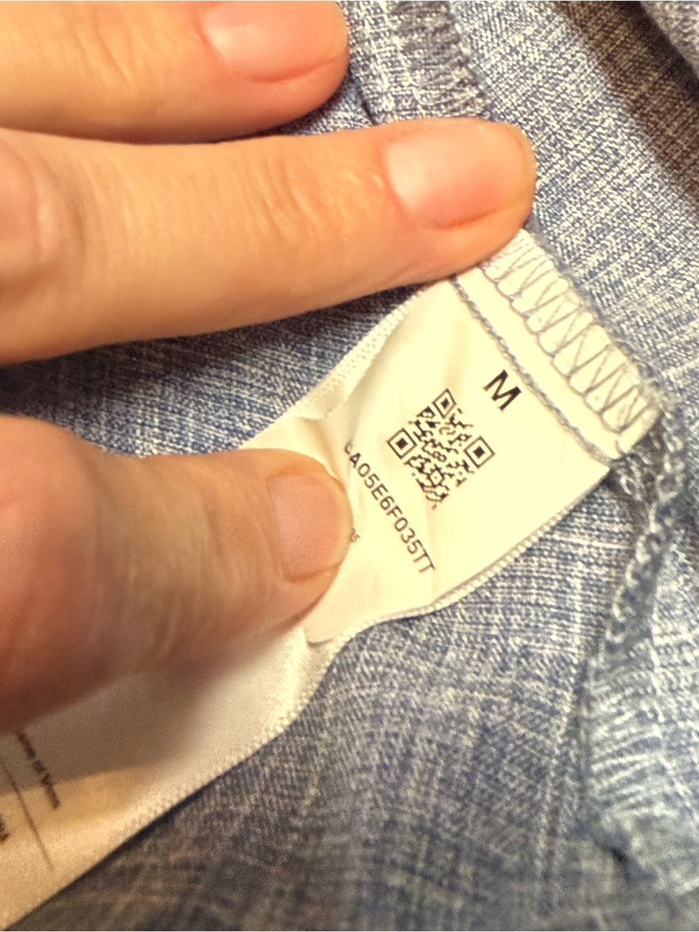 Cupshe Chambray Blue Sleeveless Smocked-Waist Dress - Picture 6 of 6